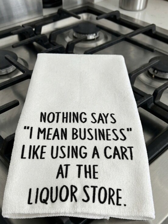 None Other - Nothing Says I Mean Business Like Using A Cart At A Liqour Store